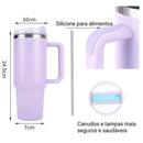 Copo térmico isolado de 1200ml resistente - prático funcional stiloso