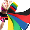 Kit com 5 Mini Faixas Elásticas Multifuncionais Thera para Fisioterapia treino crossfit