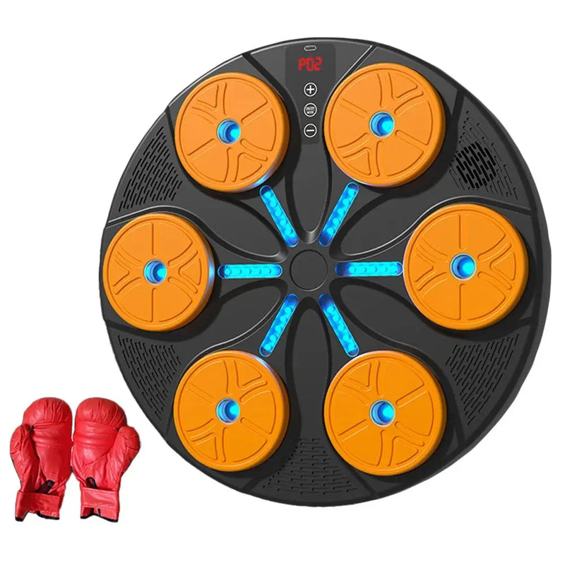 Máquina de boxe com led e som foco/treino/inteligente