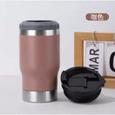 Copo térmico de 400ml com 5 opções em 1