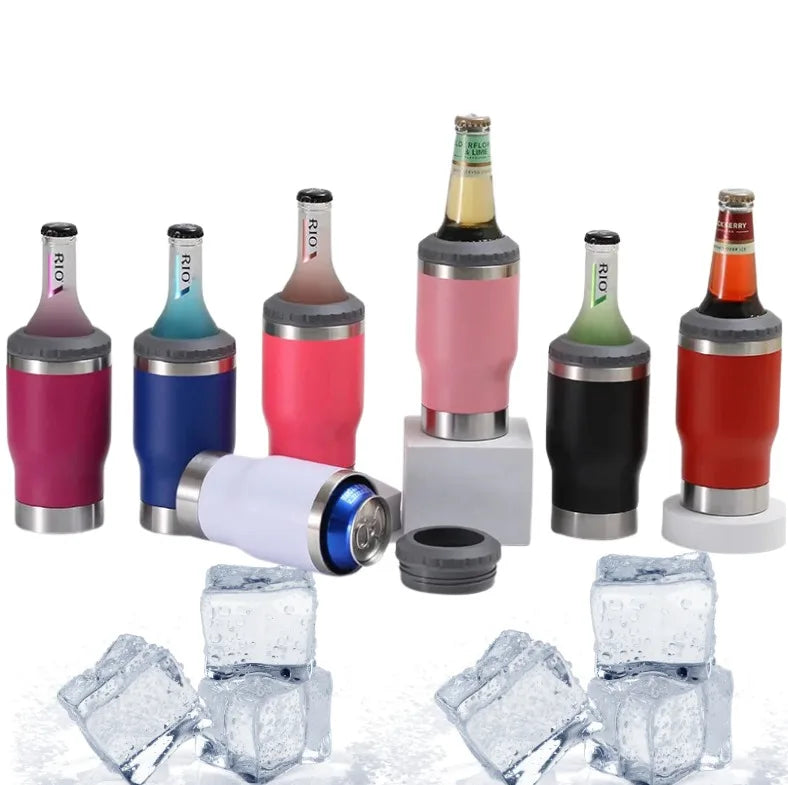 Copo térmico de 400ml com 5 opções em 1