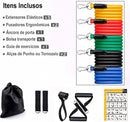 Kite extensor elastico multifunção 11 itens para funcional/musculação portátil