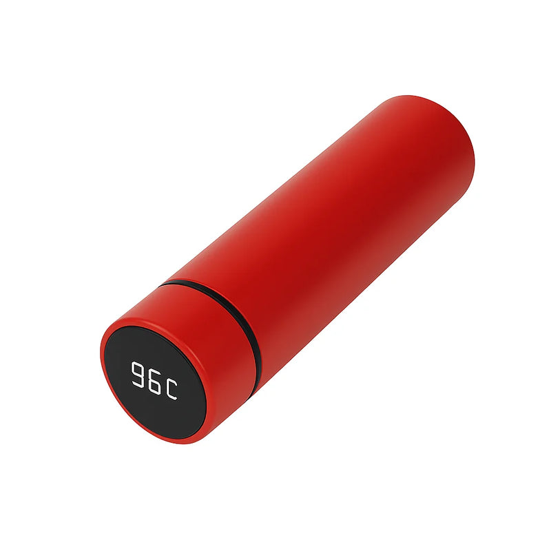 Garrafa térmica de aço inoxidável, sensor digital inteligente de temperatura