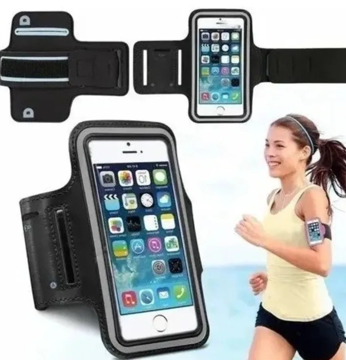 Braçadeira Porta Celular Treino Esporte Academia 4.7 e 5.5 Suporte universal
