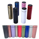 Garrafa térmica de aço inoxidável, sensor digital inteligente de temperatura