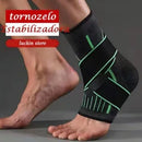 Tornozeleira Compressão Esportiva Treino Alivio de Dor Estabilizadora