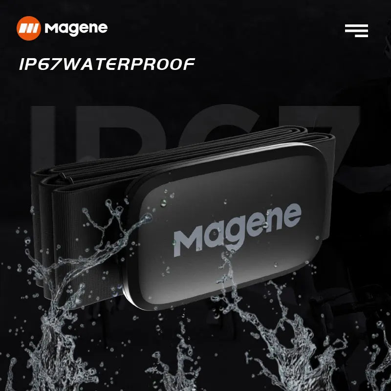 Sensor de frequência cardíaca Magene Mover H64 Dual Mode ANT Bluetooth