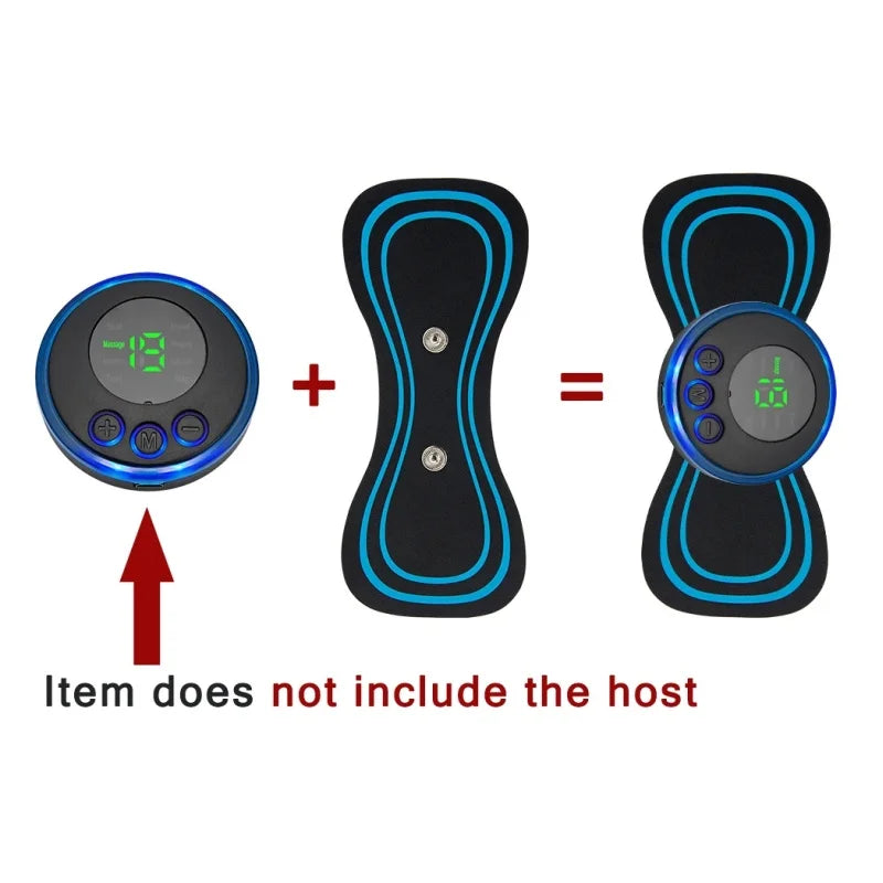 Massager pescoço maca patch adesivo traseiro estimulação muscular pulso patch fitness pescoço alívio da dor corporal