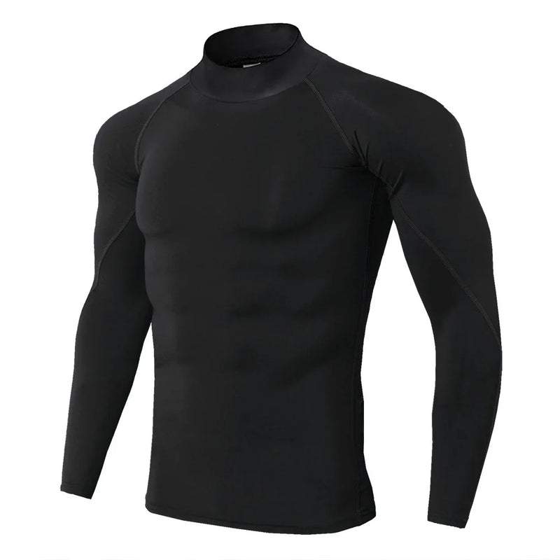 Camiseta esportiva masculina de secagem rápida para musculação e corrida/ compressão e alta performance