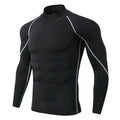 Camiseta esportiva masculina de secagem rápida para musculação e corrida/ compressão e alta performance