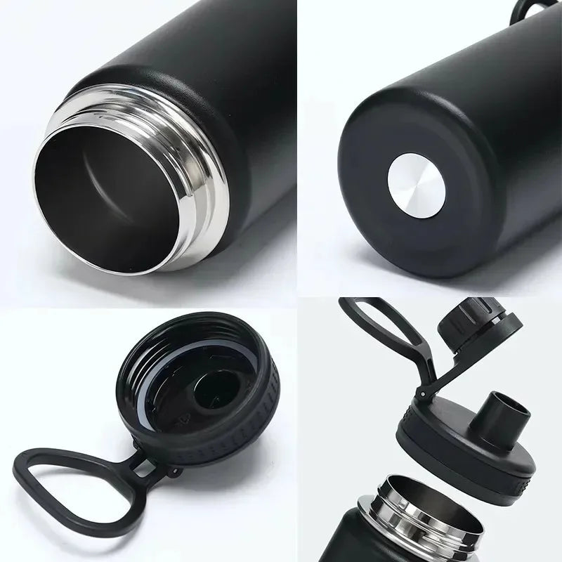 Copo térmico de aço inoxidável de 800ml para água fria, com vedação hermética