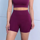 Short yoga treino respirável ultra resistência tecido fino