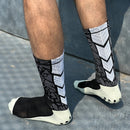 Kit 5 pares meias esportivas antitranspirante/antiderrapante alta performance