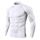 Camiseta esportiva masculina de secagem rápida para musculação e corrida/ compressão e alta performance