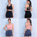 Short yoga treino respirável ultra resistência tecido fino