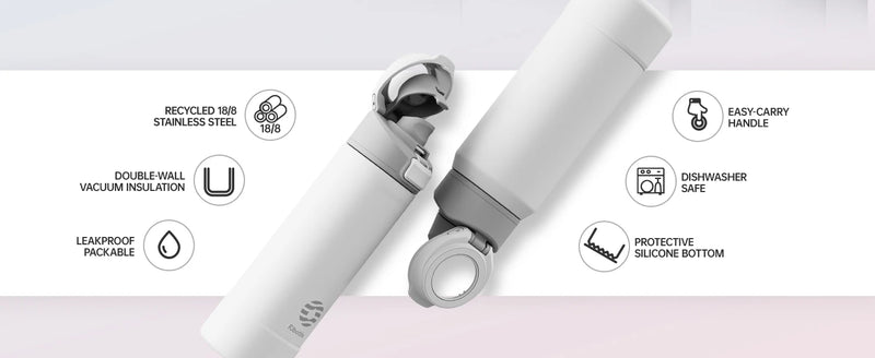 Garrafa Térmica Esportiva FEIJIAN em Aço Inoxidável com Suporte Magnético